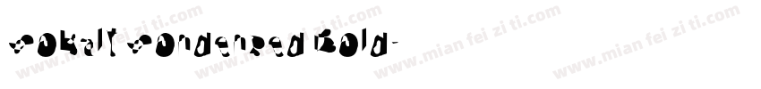 Cobalt Condensed Bold字体转换